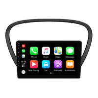 Autoradio de style tablette Android Krando pour Peugeot 107/206/301/307/308/407/408/607 Mise à niveau de l'écran de navigation GPS intelligent pour voiture