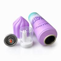 Capuchon de pulvérisation en aluminium pour aérosol, mignon, durable, non-rechargeable, personnalisable, pour vente en gros
