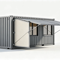 Maison conteneur modulaire extensible à une seule aile, dortoir préfabriqué pour l'hébergement des travailleurs