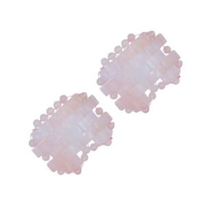 Multi Shape Natural 100% Rose Quartz <b>Eye</b> Pad Massage Anti Puffiness Jade <b>Eye</b> <b>Mask</b> - Product Image 3