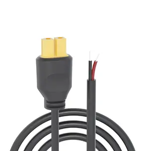 Kabel ekstensi XT30U-F, kabel ekstensi dc energi Panel surya konektor dengan xt30 xt60 tx30 tx60 UF colokan untuk membuka kabel konverter adaptor