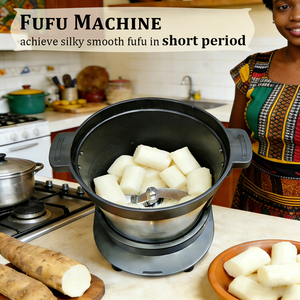 Máquina Eléctrica Doméstica de Acero Inoxidable de 6L para Preparar Fufu de Ghana, Licuadora de Yuca, Procesador de Alimentos - Product Image 3