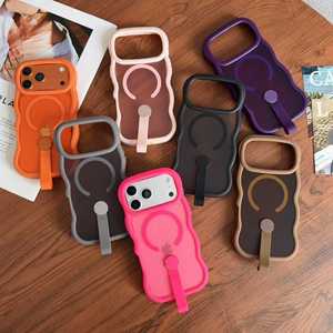 Coque de téléphone antichoc souple avec bords ondulés et sangle, protection d'objectif 1,5 mm, compatible MagSafe pour <span class=keywords><strong>iPhone</strong></span> - Product Image 6