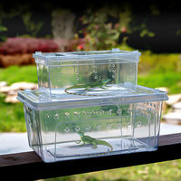 Conteneurs en plastique pour terrariums d'insectes et de reptiles (OEM) : Vers à soie, araignées, grenouilles cornées, serpents, lézards, escargots, tortues et autres animaux.