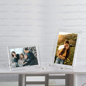 Cadre photo transparent en acrylique 4*6 pouces, support photo de bureau, cadre photo magnétique mural - Product Image 6