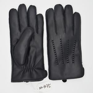 <span class=keywords><strong>Gants</strong></span> et mitaines en cuir doublés de peau de mouton <span class=keywords><strong>pour</strong></span> hommes <span class=keywords><strong>très</strong></span> épais <span class=keywords><strong>pour</strong></span> la chaleur hivernale Compatible avec l'écran tactile Utilisation quotidienne - Product Image 4