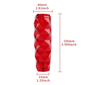 Akrilik cam vites değiştirme kafası ile LED ışık 3D elmas desen evrensel değişiklik yedi renk mevcuttur - Product Image 4