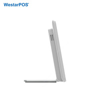 WetarPOS TC001 Tablet Layar Sentuh 14 inci untuk Salon Kecantikan, Android 11.0, Basis Lipat, Dapat Dipasang di Dinding
