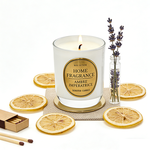 Op maat gemaakte 8oz 10oz 12oz cilindrische glazen kaarsenpotten - Luxe lege, milieuvriendelijke Valentijnsdag decoratie voor thuis met aangepast logo - Product Image 2