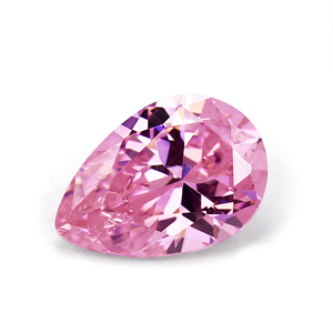 Trung Quốc nhà máy bán buôn 5A Lê cắt lê hình dạng ánh sáng màu hồng tổng hợp đá quý CZ Đá quý nhân tạo đá quý Cubic Zirconia - Product Image 1