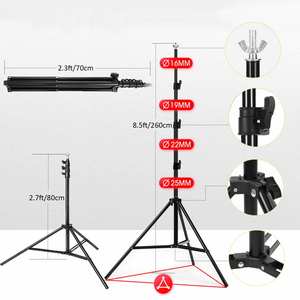 Soporte Ajustable de 2.6*3M para Fondos de Fotografía, Soporte para Fondos de Estudio Fotográfico y de Video - Product Image 5