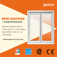 Ventana Abatible de PVC para Exteriores de Edificios Altos, Resistente al Viento, Ventanas Abatibles de Doble Acristalamiento de UPVC
