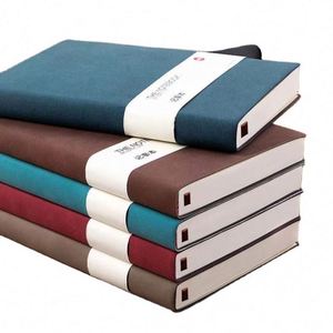 Personalised Logo A4/A5/A6 Custom Print Leather/Fabric Hardcover <b>Sewing</b> Binding Notebook Diary - Product Image 2