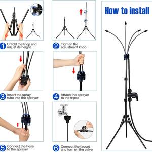 Système de brumisation basse pression Odes, trépied de 26 pieds, arroseur extérieur pour refroidissement, brumisation fine, arrosage du jardin - Product Image 3