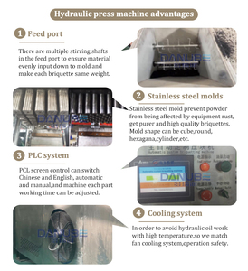 <b>BBQ</b> Charcoal Briquette Making Iron Filings and Copper Wire Briquetting Machine Stainless Steel Hydraulic Equipment - Product Image 6