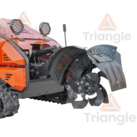 Pemotong Rumput Robot Mini Multifungsi Kendali Jarak Jauh Triangle Hot Selling, Mesin Pemotong Rumput Flail 800mm 1000mm