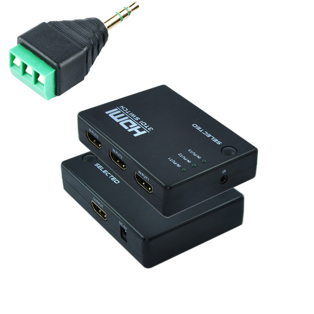 3x1 HDMI Switch HD 4K60hz Video Switcher With RS232 RS485 UART Controller 3 Input 1 Output HDMI Switches for PC PS4 DVD HD