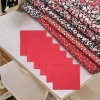 Rouleaux de tissu en mousseline de coton rouge, poids moyen, matière flanelle pour chemises de filles, couture de vêtements