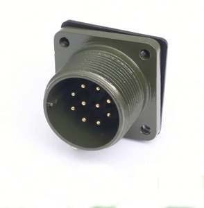 Connecteur électrique circulaire DIN 14 broches, contact en cuivre, étanche IP67, usage automobile MS3106A MS3102A MS3108A - Product Image 1