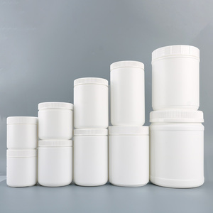 Customized White HDPE <b>Plastic</b> Protein Supplement Storage Container Empty <b>Jars</b> for Protein Powder Packaging with Screw Cap - Product Image 3