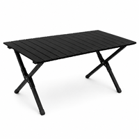 Table pliante portable en acier au carbone, vente en gros d'usine