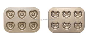 Đa Mẫu Hình Dạng Đáng Yêu Bánh Quy Bánh Quy Khuôn Nướng Khay Bánh Jelly Pastry Tấm Sa Mạc Bánh Sô Cô La Pan Với <span class=keywords><strong>6</strong></span> Khoang - Product Image 5