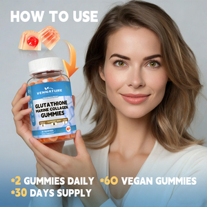 Private Label Glutathion Hautaufhellende Marine-Kollagen-Ergänzung Glutathion-Gummis zur Unterstützung der Gesundheit von Haar und Nägeln - Product Image 1