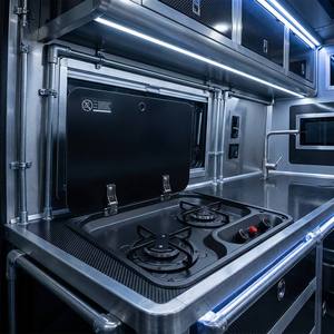 Cuisinière à gaz RV 2 brûleurs encastrable avec couvercle en verre trempé, cuisinière à gaz GPL propane nano-revêtement pour <span class=keywords><strong>camping</strong></span>-<span class=keywords><strong>car</strong></span> et cuisine de motorhome JDA - Product Image 6