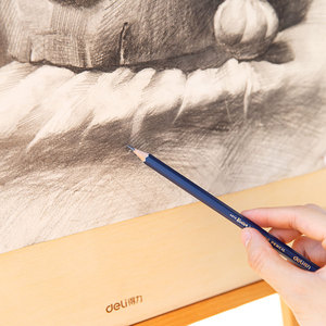 Crayons à <span class=keywords><strong>dessin</strong></span> hexagonaux en bois de tilleul <span class=keywords><strong>bleu</strong></span> Deli S999-2H, 12 pièces/boîte, crayons à croquis pour étudiants, 192 boîtes*12 pièces=2304 pièces par carton - Product Image 4