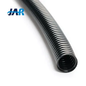 JAR flame retardant PA V0 plastic split electrical corrugated tube conduit pipes ROHS nylon flexible conduit