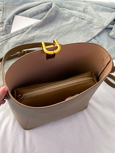 Fashion New Designer Crossbody Bags High Quality PU Leather Shoulder Bucket Bag Casual Totes Luxury Women Handbags and <b>Purses</b> - Product Image 4