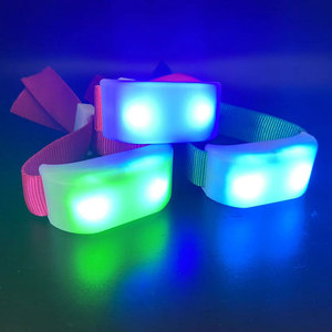 Evento <span class=keywords><strong>concierto</strong></span> Nylon ajustable nueva hebilla diseño remoto sonido activado LED pulsera - Product Image 3