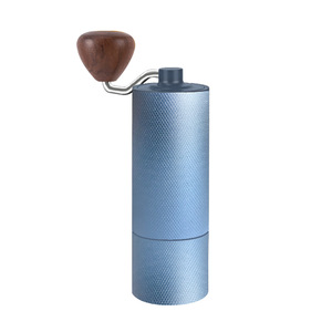 Manual Coffee Grinder Aluminum Alloy Stainless Steel Burr Hand Crank Simple Style 515g - Product Image 1