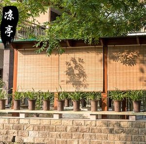 Tende da esterno per ombreggiatura e sollevamento di bambù tenda di bambù tenda cieca di bambù tenda da tè oscurante - Product Image 4