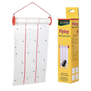 Rollo de Cinta Adhesiva para Moscas |   Papel Adhesivo de una Cara para Atrapar Insectos |   Control de Plagas de Gran Área de 4m/10m - Product Image 1