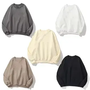 Men's and women's universal custom hoodie round neck large size hoodie long sleeve T-shirt blank jumper sweatshirt
