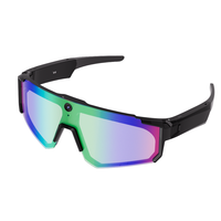 Lunettes Intelligentes Sportives V06 avec IA, Caméra 800W Pixels, Étanchéité IPX5, Commande Tactile et Vocale, Lunettes de Soleil Multicolores pour Cyclisme/Randonnée