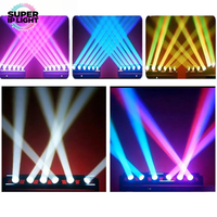Projecteur LED 6x80W RGBW 4-en-1 à tête mobile pour DJ, discothèque, spectacle, fête, bar, danse
