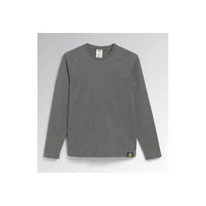 DIADORA UTILITY - 702.177667-75070/XXL Organic cotton steel <b>grey</b> jersey long-sleeved T-<b>shirt</b> WORK T-<b>SHIRTS</b> AND <b>POLO</b> <b>SHIRTS</b> - Product Image 1