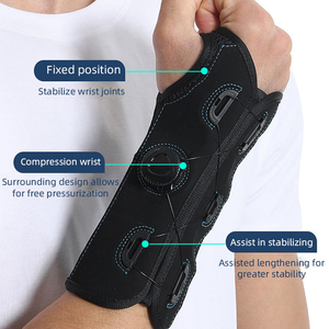 دعامة معصم قابلة للتعديل مع مقبض ضغط، جبيرة طبية لدعم المعصم والساعد للتأهيل الرياضي - Product Image 1