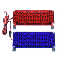 Feux d'avertissement LED stroboscopiques rouges et bleus 12V/24V | Universel pour voitures, camions, remorques et cabines de sécurité