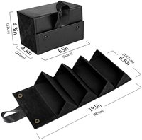 Étui à lunettes de soleil portable de luxe en cuir PU souple et écologique, tendance, avec logo personnalisé, 2 à 6 emplacements, sac à lunettes