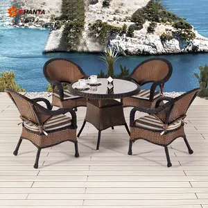 High Quality Boho Chair Modern Rattan Outdoor Metal Stack Dining Chair Garden Rattan Chair Supplier