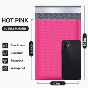 6x10 Poly Bubble Mailer Bags Customized Printed Matte <b>Black</b> Foil <b>Wrap</b> Padded Packaging Strong Adhesive Custom Shoes Fur - Product Image 2