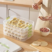 Boîte de Rangement Alimentaire Empilable en Plastique Transparent à 5 Couches et 10L, Idéale pour Aliments Secs et Raviolis, Utilisation en Cuisine - Vente en Gros Usine