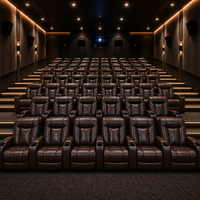 Fauteuil de cinéma VIP en cuir de luxe, moderne, électrique et rétractable, pour la maison et le bureau