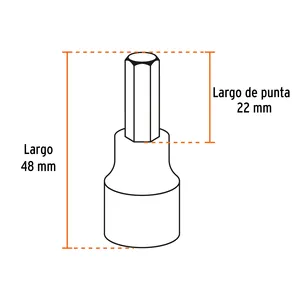 BOX 4 Set di 7 bussole, attacco da 3/8'', punta esagonale, mm, TRUPER - Product Image 2