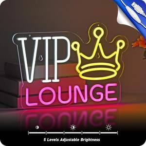 ป้ายไฟ LED VIP สำหรับตกแต่งผนังห้อง VIP สำหรับไนท์คลับบาร์ทำเล็บ<span class=keywords><strong>ร้าน</strong></span><span class=keywords><strong>นวด</strong></span>สำนักงานป้ายนีออน - Product Image 4