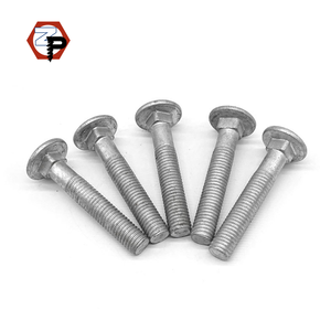 DIN603 Carbon Steel HDG Hot Dip Galvanized Truss Round Head Square Neck Carriage Screw <strong>Coach</strong> <strong>Bolt</strong> M5 M6 M8 <strong>M10</strong> M12 - Product Image 1