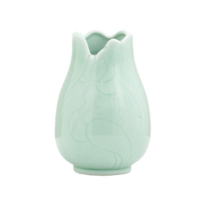 Jarrón de Cerámica de Lujo con Función Hidropónica para Decoración de Sala de Estar con Flores Secas o Frescas - Product Image 5